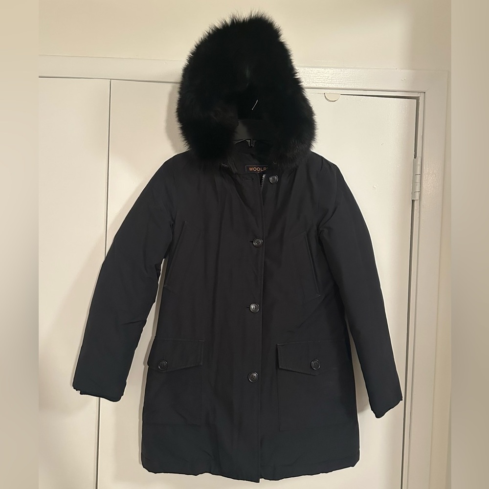 Woolrich Down Parka in Navy